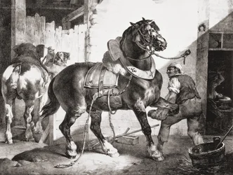 La fragua, de Etudes de Cheveaux, 1822
